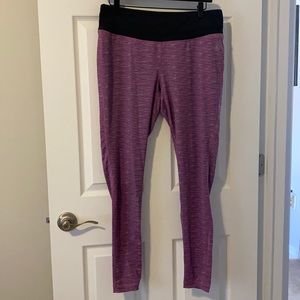 Purple/Pink Striped Leggings